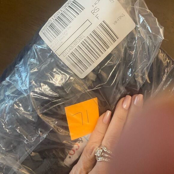 New Denim & Co Eyelet Crew Short Sleeve Top sz XL - Picture 7 of 7